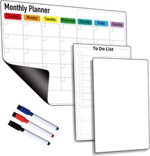 Magnetic Dry Erase Planner for 14.6 x 11.6 , 7.3" x 11.6", Multicolor