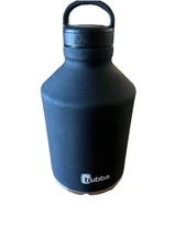 bubba Black Growler Stainless Steel Water Bottle Wide Mouth Rubberized in 84oz