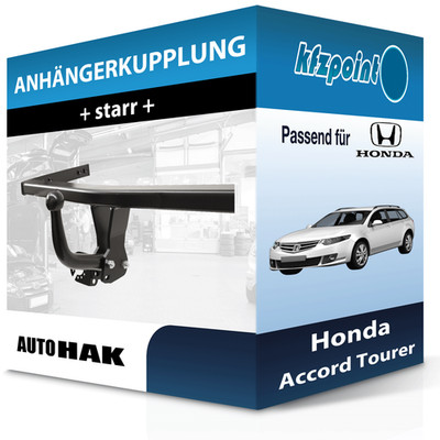 AUTO HAK Anhängekupplung starr passend für Honda Accord Tourer 04.2003-08.2008