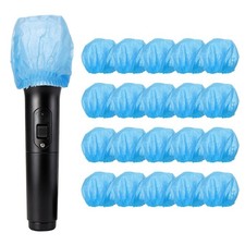 20Pcs Disposable Microphone Cover Mic Windscreen PodMic Covers, Blue