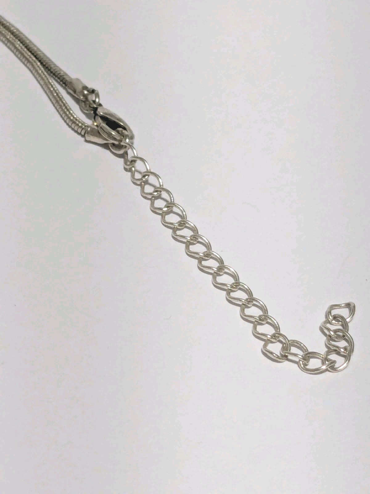 Siilver Tone Chain, Rectangular & Cabachon Black … - image 12