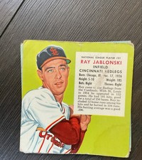 1955 Red Man Tobacco All-Star Team - National League Series Ray Jablonski #21...