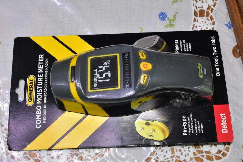 General Combo Moisture Meter Pin & Pinless Detects Water Damage NEW
