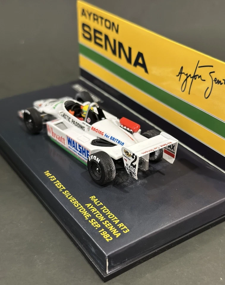 Ayrton Senna Minichamps 1:43 Scale Ralt RT3 Silverstone Test F3 Sep 1982 Rare Lm - Image 4 of 4