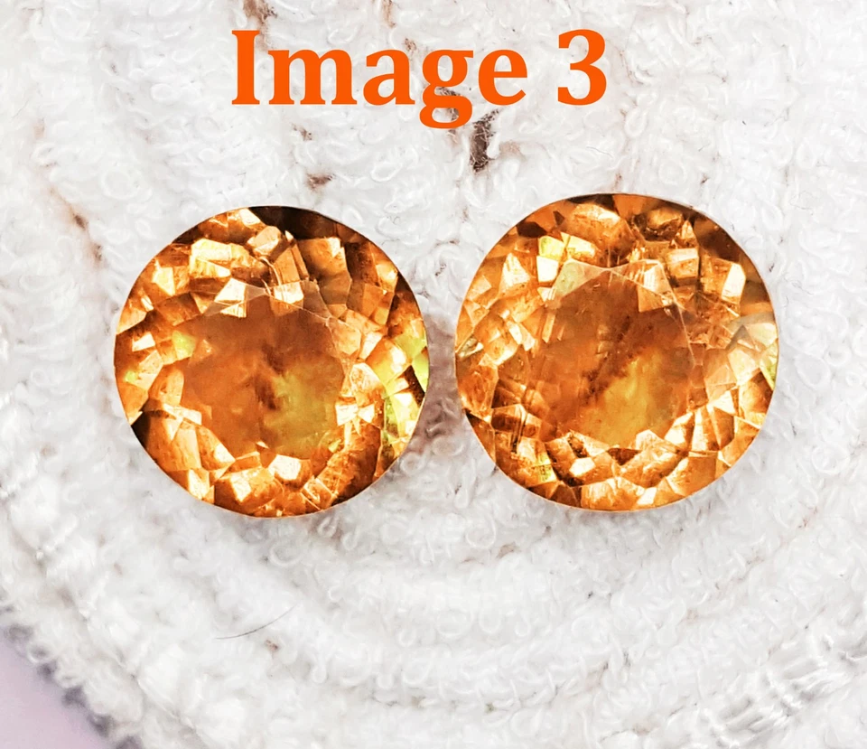 Alexandrite Color Changing Pair 9 To 11 Ct Loose Gemstone Round Certified RL162 - Image 3 of 4