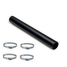 1 1/2" ID Gasoline Fuel Filler Neck Hose with 4 Clamps - Straight, 1 1/2" ID,