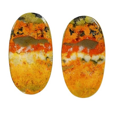 Natural Indonesian Bumble Bee Pair 15.6x28.9x4 mm Oval Shape Gemstone LS69-04115