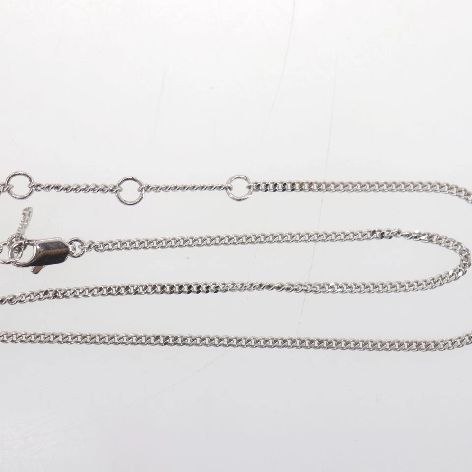 Christian Dior Arco Estrás Usado Cadena Collar Plata Rosa Auténtico #EJ380 O Foto 3 de 4