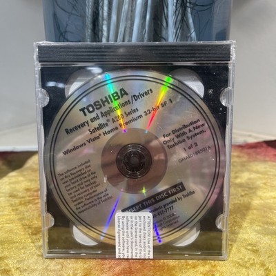 Toshiba Recovery and Applications Drivers Satellite A130 A135 Series Disc