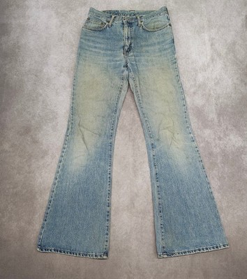 90s edwin ED-165  jeans men flare pants vintage W31 L33made in japan【E0037】