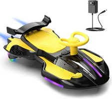 12V Electric Wiggle Car with Pedal for Kids, Rechargeable 2 in 1 Swing Car, Drif
