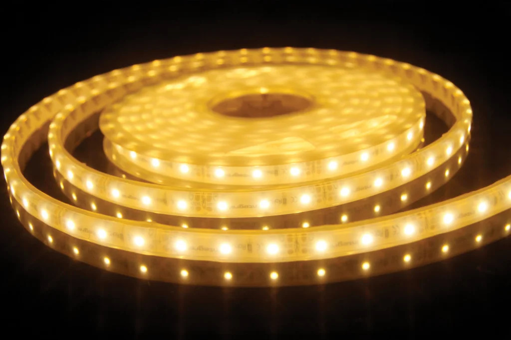LED Tape 3528 SMD 12v 10mm 5m Reel 3000K IP65 4.5w/M 430lm/M Max Integral