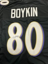 MILES BOYKIN SIGNED BALTIMORE RAVENS JERSEY BLACK W/ CERT