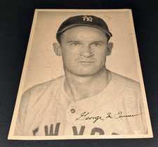 George McQuinn New York Yankees 1940s 6 1/2 x 9 Picture Pack Photo 