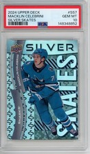 2024 Upper Deck SS7 Macklin Celebrini Silver Skates Rookie (RC) PSA 10 Sharks