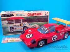 VINTAGE 1960s TIN CHAPARRAL 2F TIN B/O CAR  RED VERSION  ALPS JAPAN BOXED NOS
