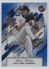 2025 Topps Pristine Blue Refractor 64/75 Max Fried #159
