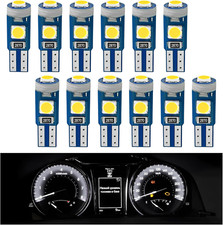 12pcs T5 Led Bulbs 74 73 37 2721 12v Canbus Error Free Instrument Cluster Li... 12pcs T5 Led Bulbs 74 73 37 2721 12v Canbus Error Free Instrument Cluster Li...