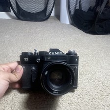 Zenit 11 Vintage SLR Film Camera Black Made in USSR with Lens  Original Case