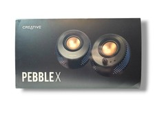Creative Pebble X 2.0 RGB Bluetooth USB-C Desktop Speakers 15W RMS Black