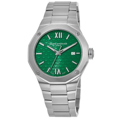 New Baume & Mercier Riviera Green Dial Steel Women's Watch 10683