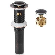 Oil Rubbed Bronze Pop Up Drain, Bathroom Vessel Lavatory Vanity Faucet Sink D...