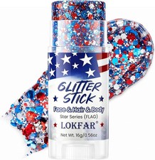 4th of July Glitter Stick Patriotic Hair Glitter Body Glitter face Glitter 4th