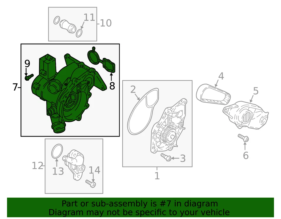 Подлинный термостат блок 06L-121-111-P - Изображение 4 из 4