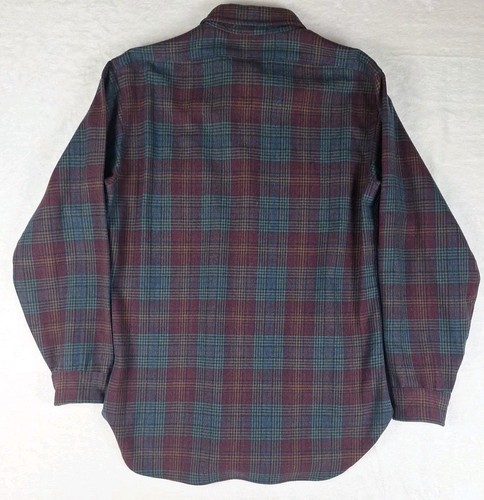 Vintage Pendleton USA Country Traditionals Wool Flannel Lodge Shirt Jacket Red - Picture 9 of 11