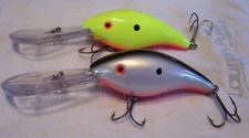 060724 VINTAGE LOT OF 2 MANN'S LURES  LOT D 3.5"