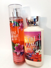 Bath Body Works Tiki Mango Mai Tai Lotion  Fragrance Mist Set RARE Discontinued