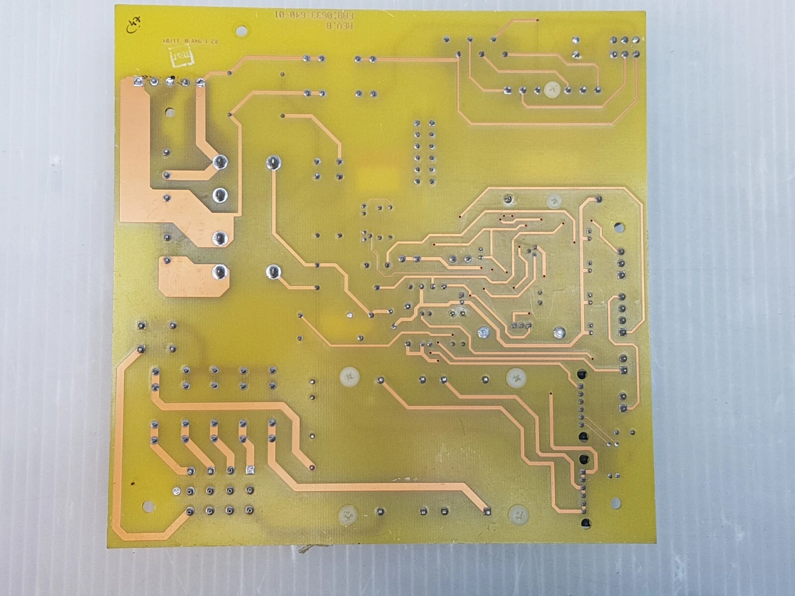 Solder side of the tan Lumenis 0633-641-01 Rev C board