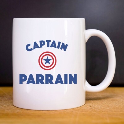 Tasse Tasse Keramik weiß CAPTAIN PRAIN