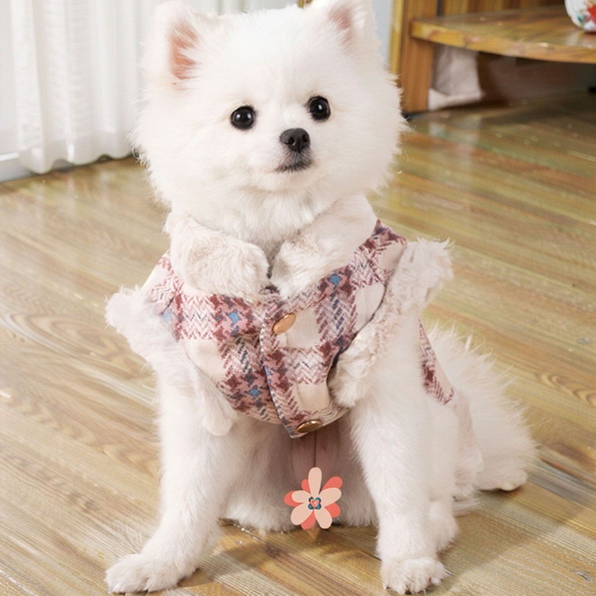 Winter Dog Clothes with Leash Ring Vest Jacket Warm Pet Cold Weather Coats  WT202