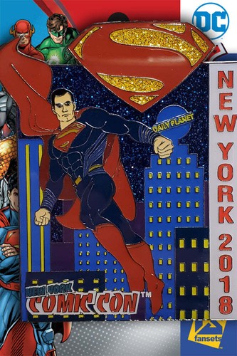 Paquete de 3 prendedores de DC Comics Batman, Wonder Woman, Superman NYCC Show - Imagen 4 de 4