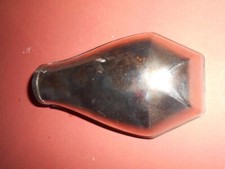 Ancien déflecteur abat jour pour luminaire lampe de bureau en laiton chromé