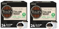 𝑲𝒆𝒖𝒓𝒊𝒈 𝑲-𝒄𝒖𝒑𝒔 Tullys Italian Roast Coffee 48 Count
