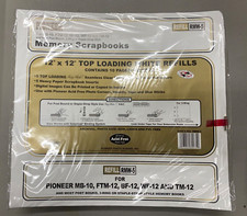 Pioneer Scrapbook 12x12 5 Top Loading White 5 Inserts Refills RMW-5 NEW