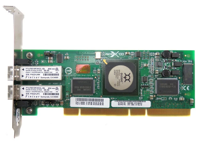 IBM 2GB Dual Port Fibre HBA PCI-X Card SUN PN 375-3363-01 QLA2342R - Image 3 of 4