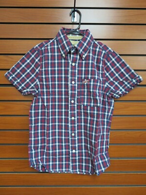 Hollister Check Short sleeve Shirts for Boy size S Free Ship
