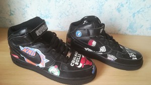 nike air force 1 nba nere