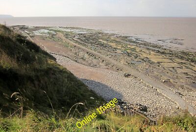 Foto 6x4 Wellengeschnittene Plattform nahe Quantock's Head Kilve viel vom Felsen s c2014