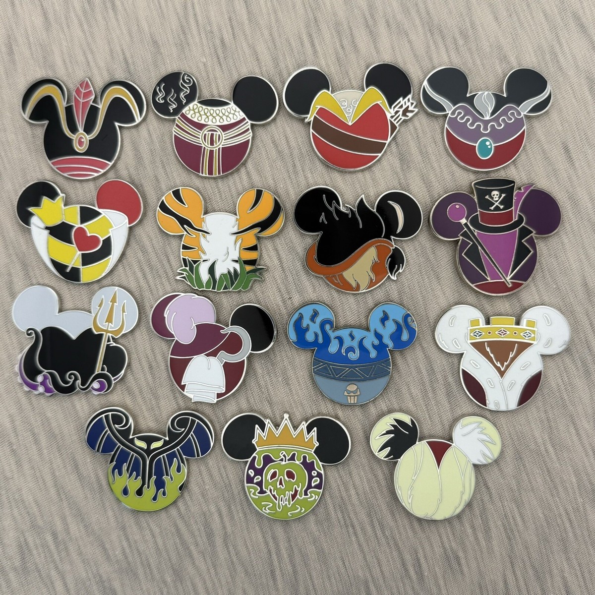 Disney Villains Mickey Mouse Silhouette Icon Mystery Disney Pin 