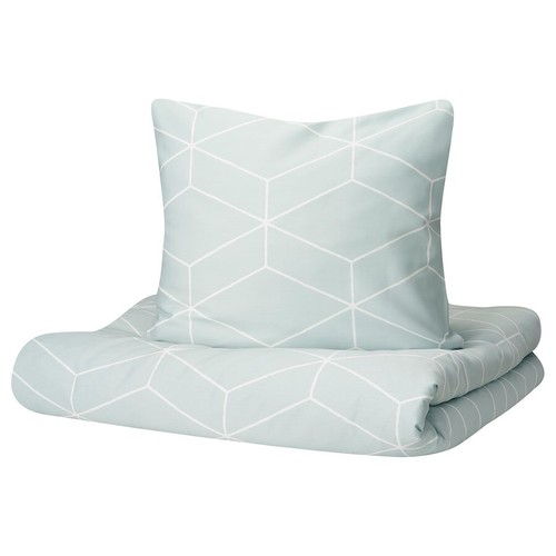 Ikea Myrtag King Size Duvet Cover and Pillowcases Light Green - Picture 2 of 8