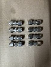 Parker 4SC4-316-NC 1/4" Straight Double Ferrule Flareless Union Tube Fitting