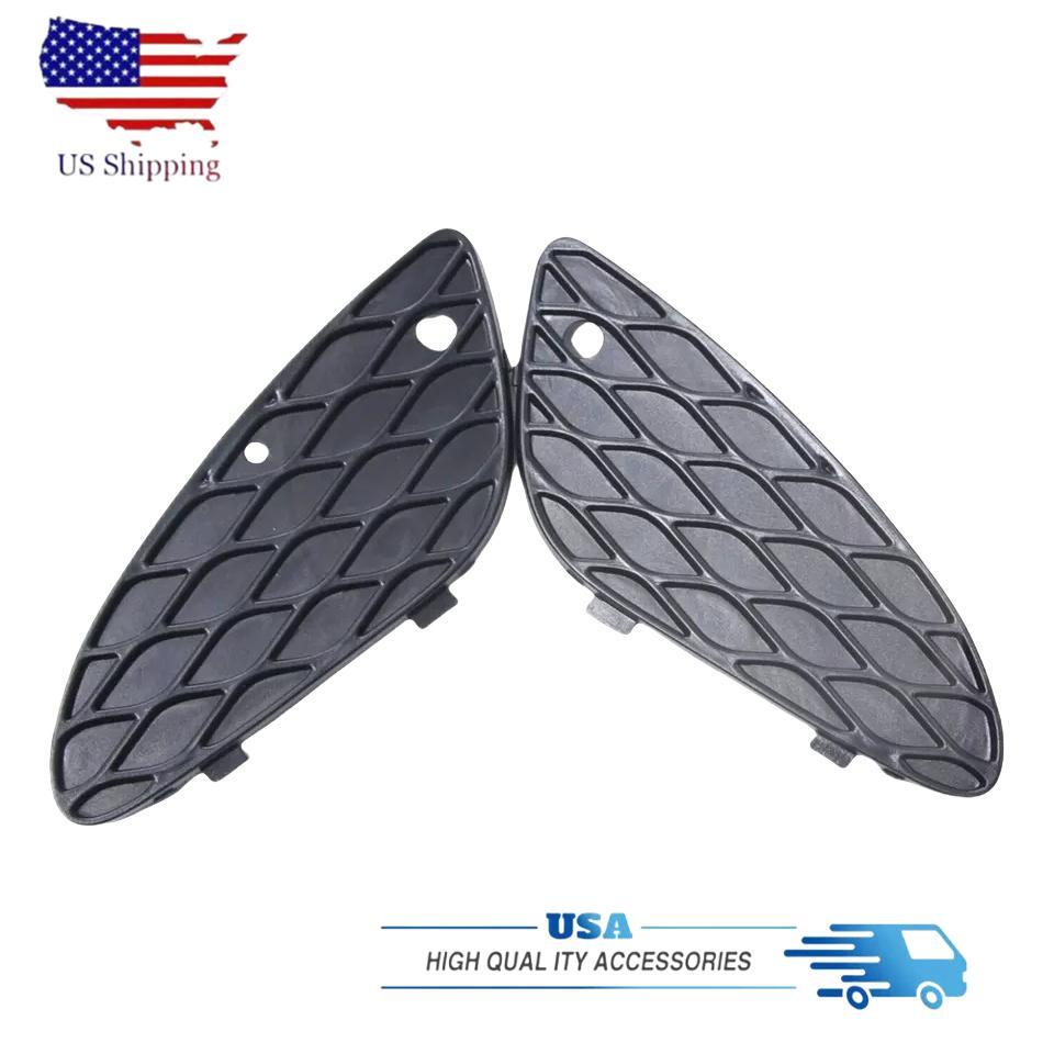1 Pair Front Bumper Cover Mesh Grille For Mercedes-Benz W211 E-Class 2003-2006