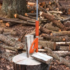 Detachable Manual Log Splitter Wood Cutting Kindling Hatchet Steel Firewood Tool
