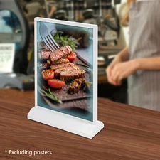 Tabletop LED Sign Holder, Desktop Advertising Holder, Light Up Menu Holder