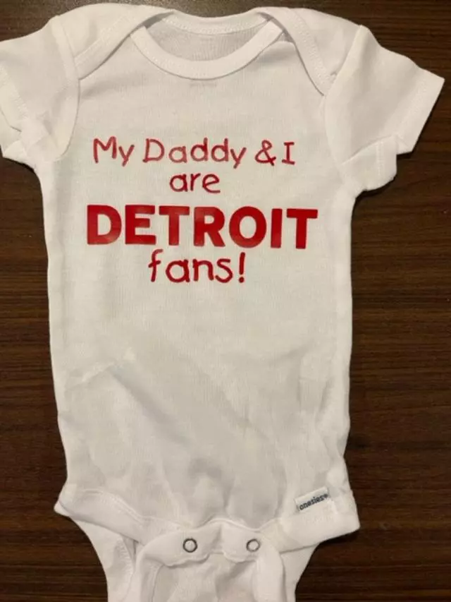 Detroit red wings onesie 2025