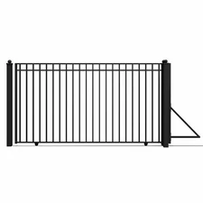 ALEKO Yard Madrid Style Ornamental Steel Single Sliding 12 feet Driveway Gate